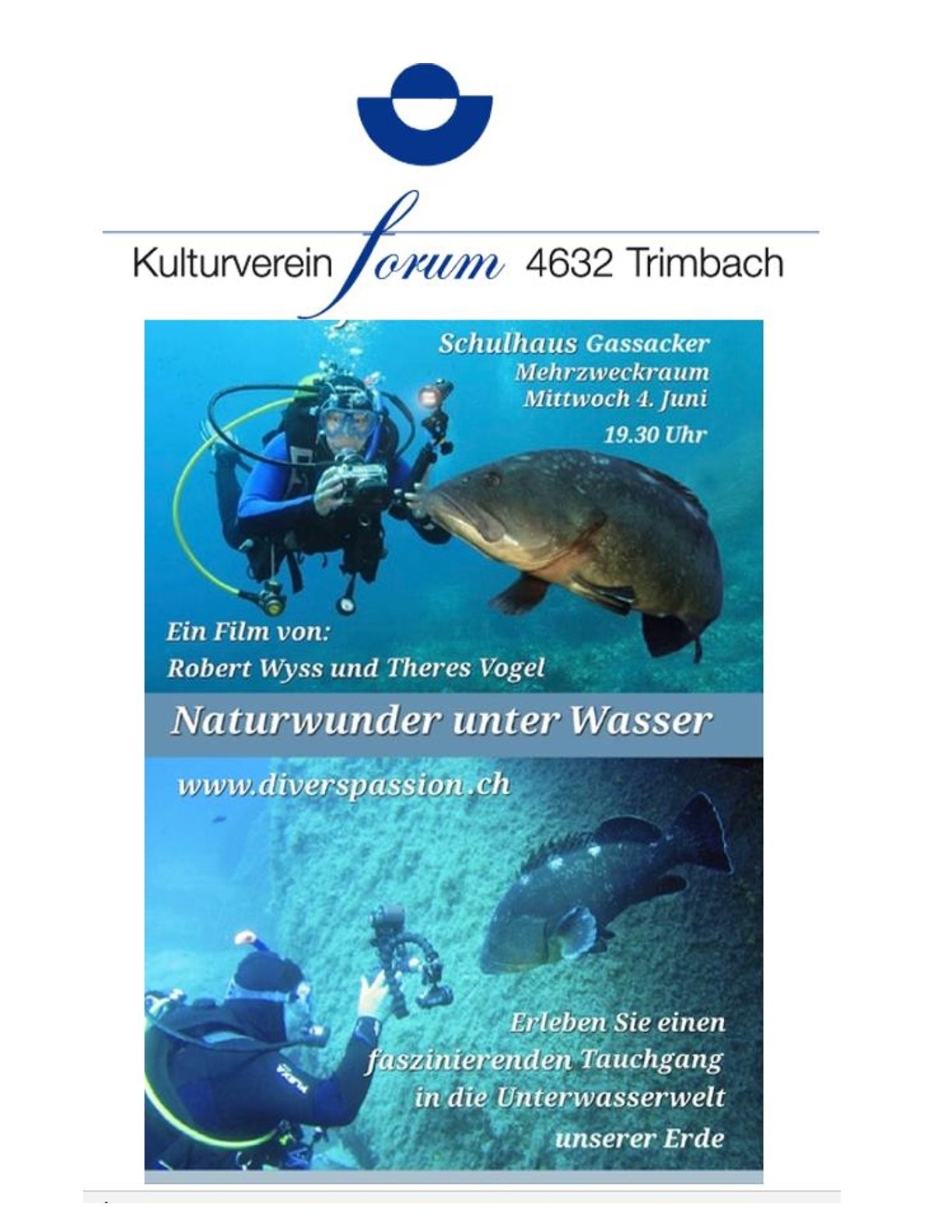 Vortrag Naturwunder unter Wasser 2025